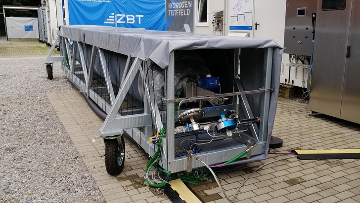 Der geprüfte Speicher auf dem Wasserstoff-Testfeld des ZBT