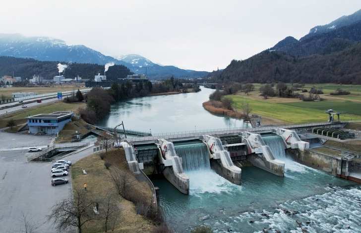 Wasserkraftwerk von Axpo in Reichenau