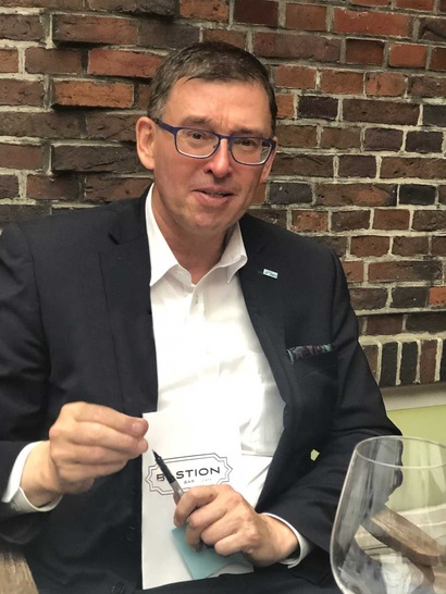 Sven Jösting auf einer der letzten Veranstaltungen in Hamburg