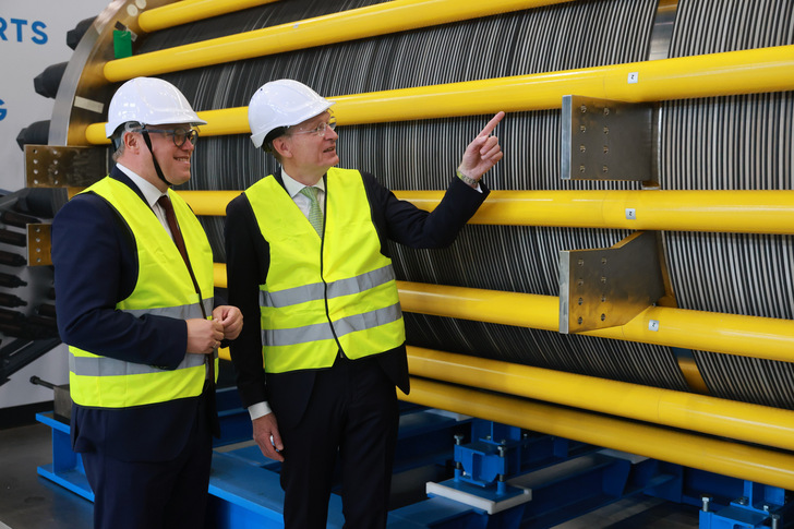 Eröffnung der Elektrolyseur-Fabrik in Erfurt. - © Andritz