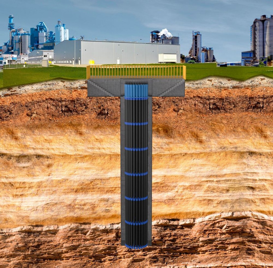 Unterirdischer Wasserstoff-Rohrspeicher von Vallourec.