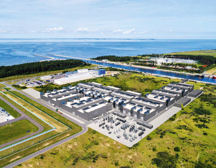 Visualisierung des Elektrolysestandortes in Lubmin