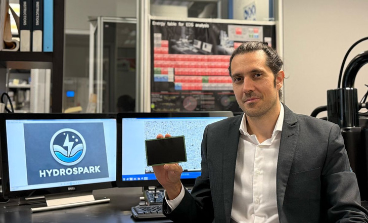 Hydrospark CEO Fabrizio Gualandris, who holds several patents in the field of hydrogen technologies.