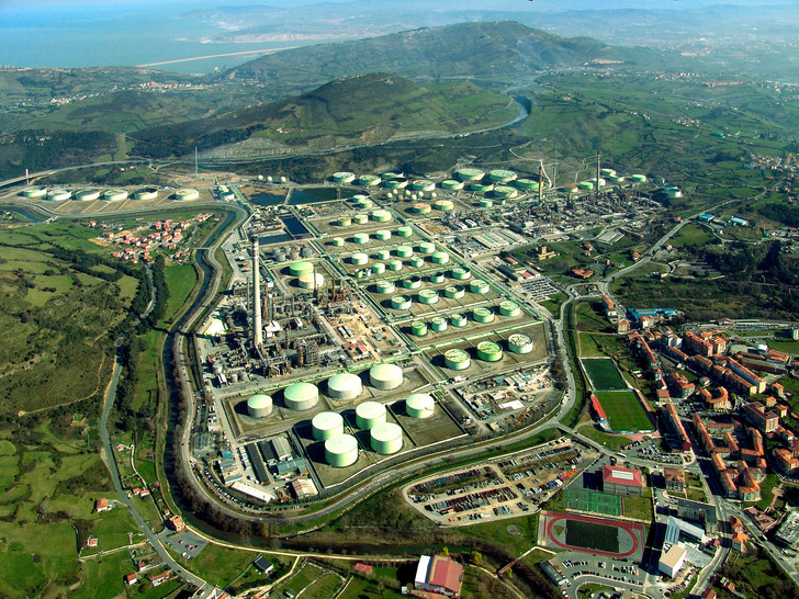 Petronor's industrial centre in the Basque Country