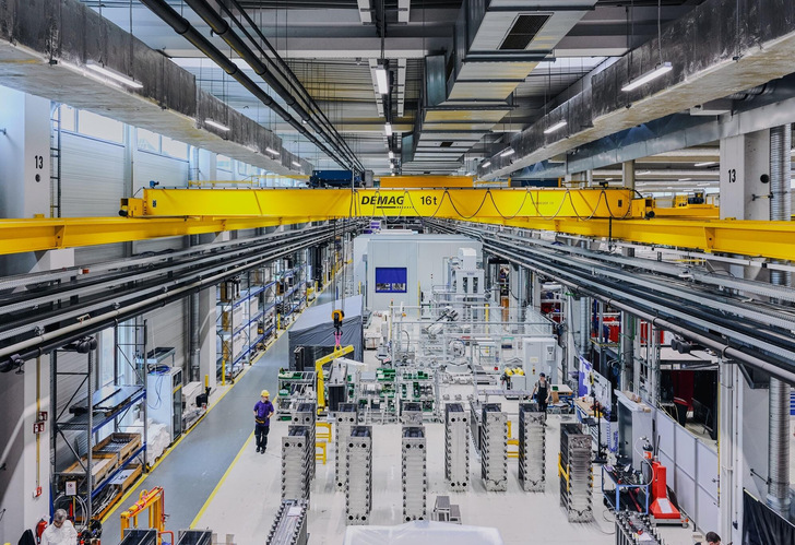 Electrolyser manufacturing by Siemens Energy in Berlin