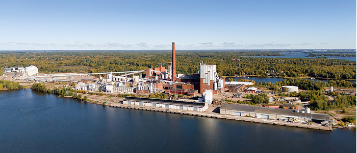 Industriegebiet im finnischen Kotka