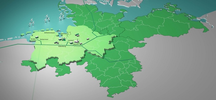 Im Rahmen des EWE-Projekts „Clean Hydrogen Coastline“ sollen insgesamt vier Teilvorhaben angegangen werden – zwei Elektrolyseure, ein Kavernenspeicher sowie eine verbindende Pipeline