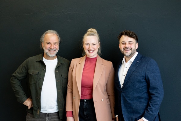 Jörg Starr, Elena Hof, Paul Karzel (v. l.)