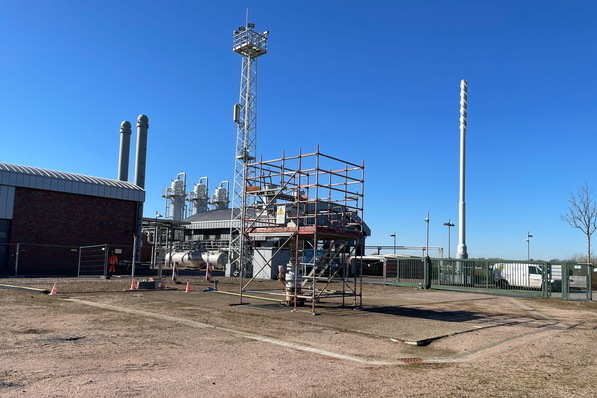 An der Erdoberfläche ist von dem bereits bestehenden Kavernenspeicher in Huntorf wenig zu sehen. 