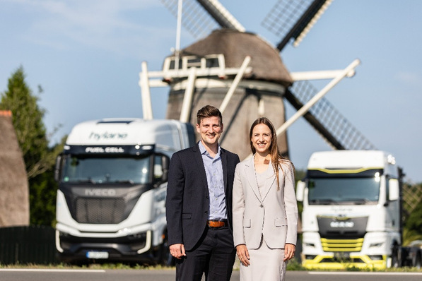 Sara Schiffer (Geschäftsführerin, hylane GmbH und hylane Netherlands BV) und Maximilian Draxler (Geschäftsführer, hylane Netherlands BV)