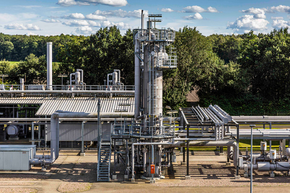 Der Gasspeicher im niedersächsischen Harsefeld