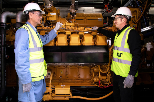 Inspektion der Demonstrationsanlage.