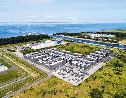 Visualisierung des Elektrolysestandortes in Lubmin