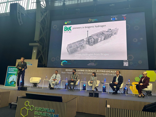 BtX energy präsentiert sein Projekt während der European Biomethane Week 2025 in Brüssel